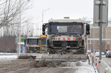 內(nèi)蒙古鄂爾多斯出現(xiàn)降雪天氣