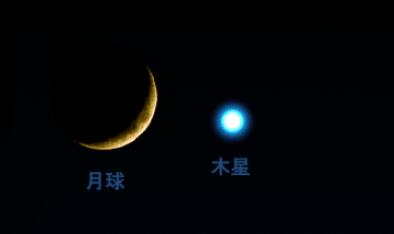 木星合月6日扮靚夜空，天宇見證“星月童話”