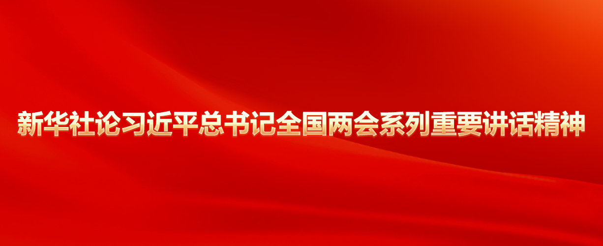 新華社論習(xí)近平總書記全國兩會(huì)系列重要講話精神